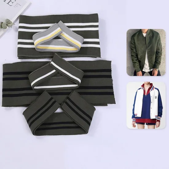 Tecido canelado 100% poliéster tingido liso 1X1 tecido canelado para têxteis