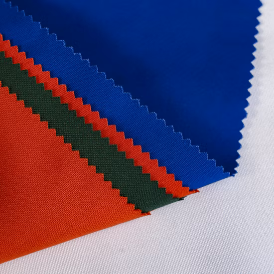 100 tela uniforme poli da tela 300dx16s 220GSM do Workwear da sarja